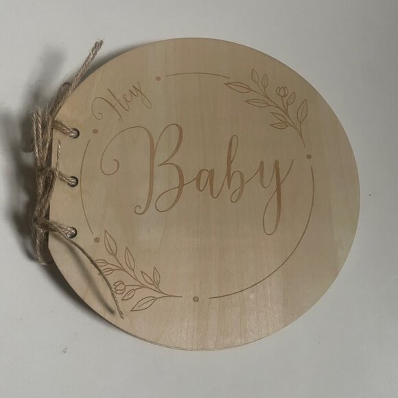 Hey Baby Shower Guest Book - Picture 1 of 9